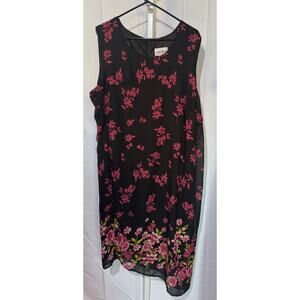 Black Floral Anthony Richards Dress Size 20W